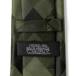 Star Wars Grogu Plaid Green Men's Tie