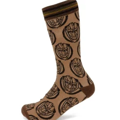 Marvel Groot Brown Tonal Men's Socks