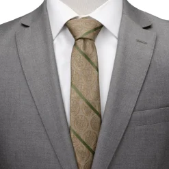 Marvel Groot Tan Striped Men's Tie