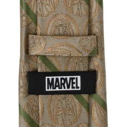 Marvel Groot Tan Striped Men's Tie