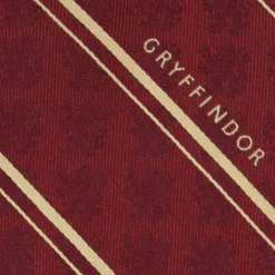 Harry Potter Gryffindor Maroon Stripe Silk Men's Tie