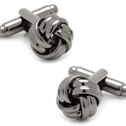 Ox and Bull Trading Co. Gunmetal Knot Cufflinks