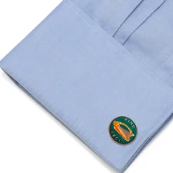 Ox and Bull Trading Co. Hand Painted Irish Eire Coin Cufflinks