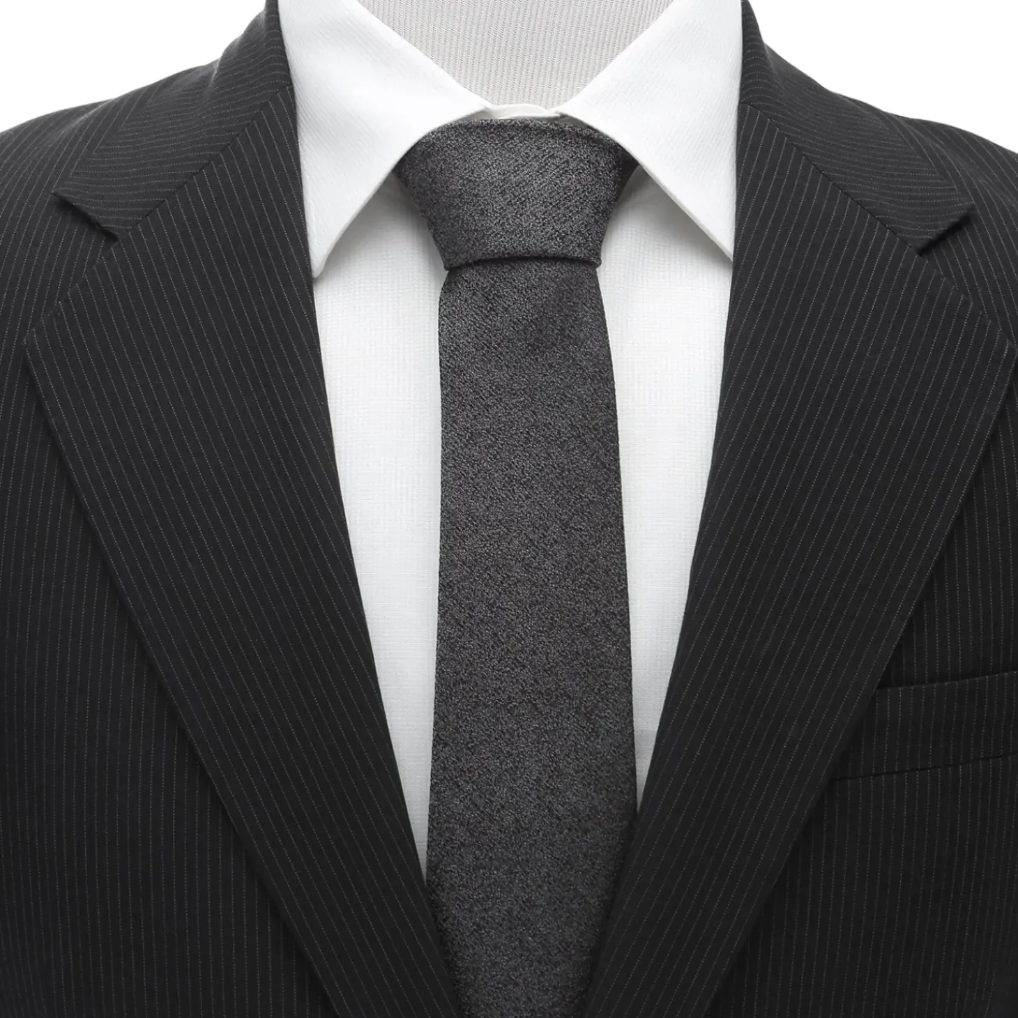 Ox and Bull Trading Co. Heathered Gray Wool Men's Tie