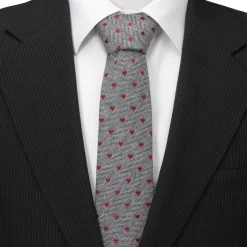 Cufflinks, Inc. Herringbone Heart Men's Tie