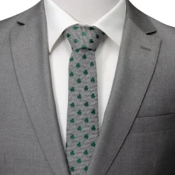 Cufflinks, Inc. Herringbone Shamrock Men's Tie