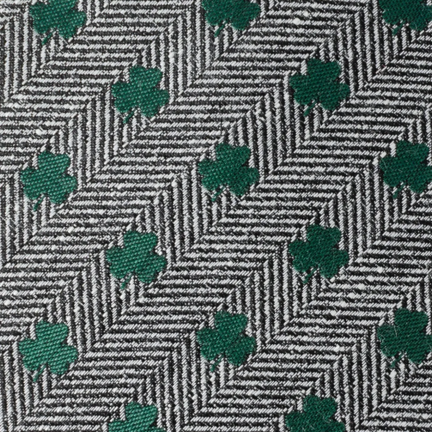 Cufflinks, Inc. Herringbone Shamrock Men's Tie