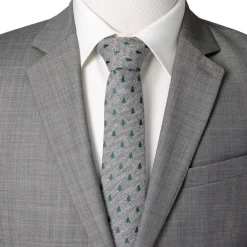 Cufflinks, Inc. Holiday Tree Herringbone Tie