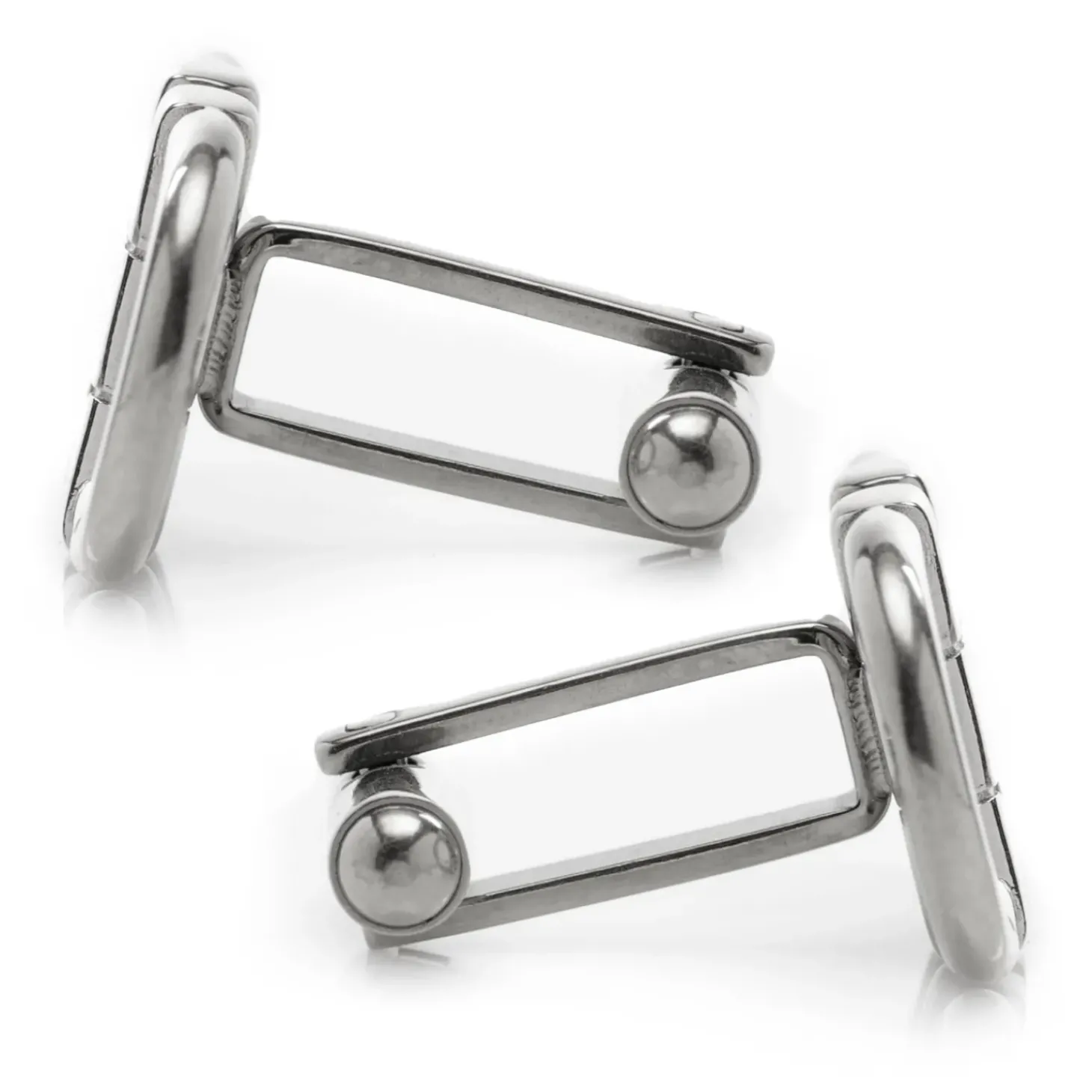 Ox and Bull Trading Co. Horse Bit Stainless Steel Cufflinks