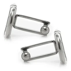 Ox and Bull Trading Co. Horse Bit Stainless Steel Cufflinks