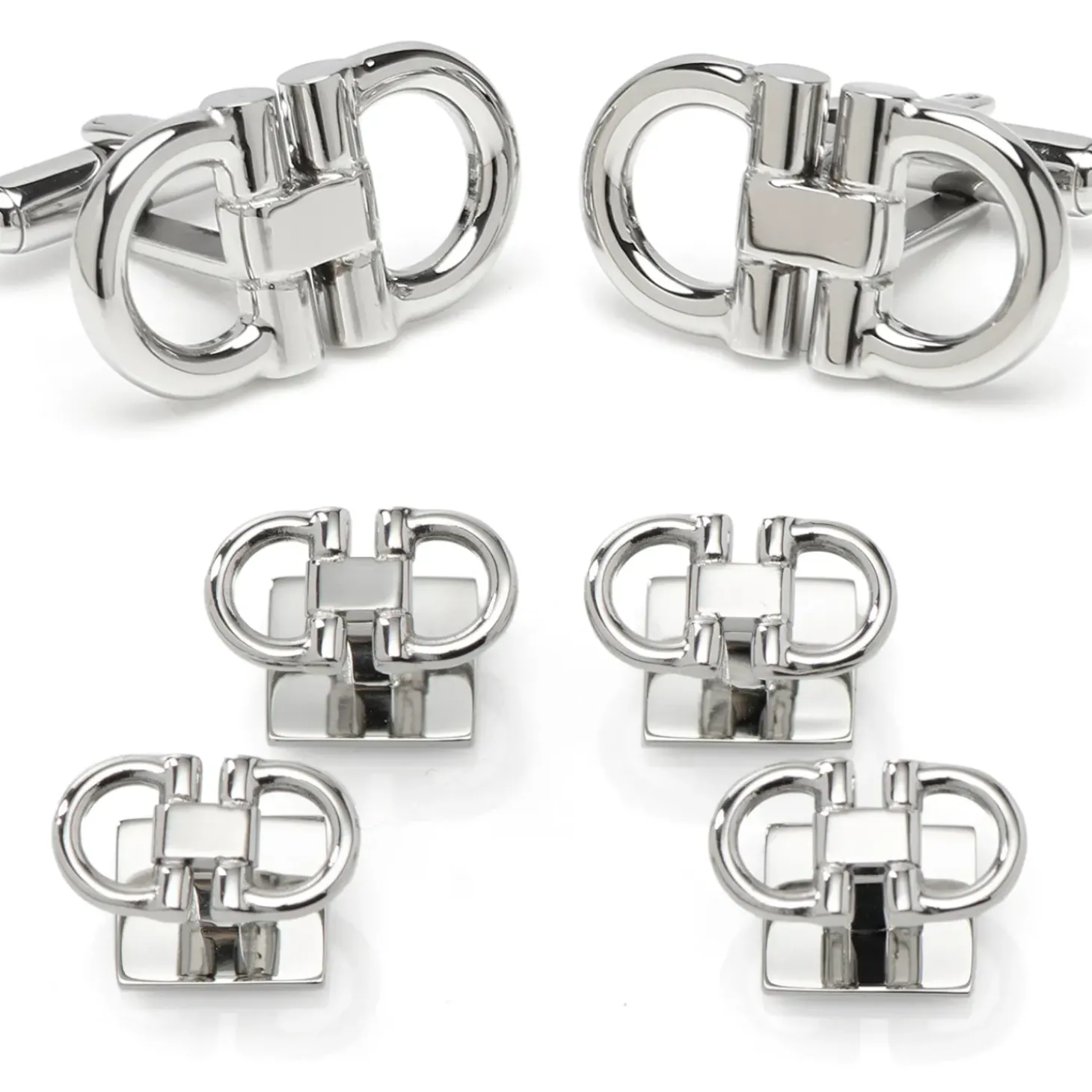 Ox and Bull Trading Co. Horse Bit Stainless Steel Stud Set
