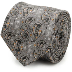 Star Wars Hoth Battle Paisley Gray Men's Tie