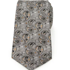 Star Wars Hoth Battle Paisley Gray Men's Tie