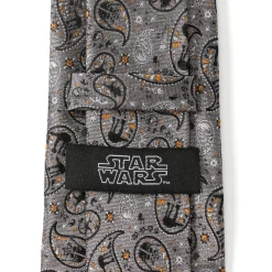 Star Wars Hoth Battle Paisley Gray Men's Tie