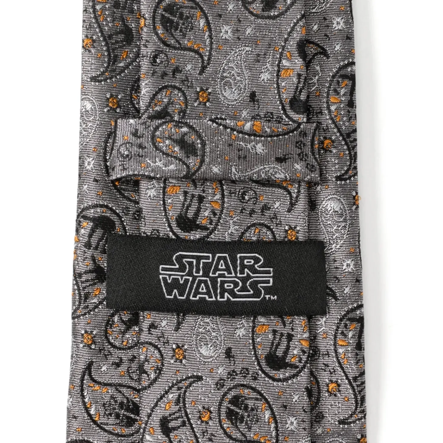 Star Wars Hoth Battle Paisley Gray Men's Tie