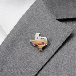 MLB Houston Astros Tequila Sunrise Lapel Pin