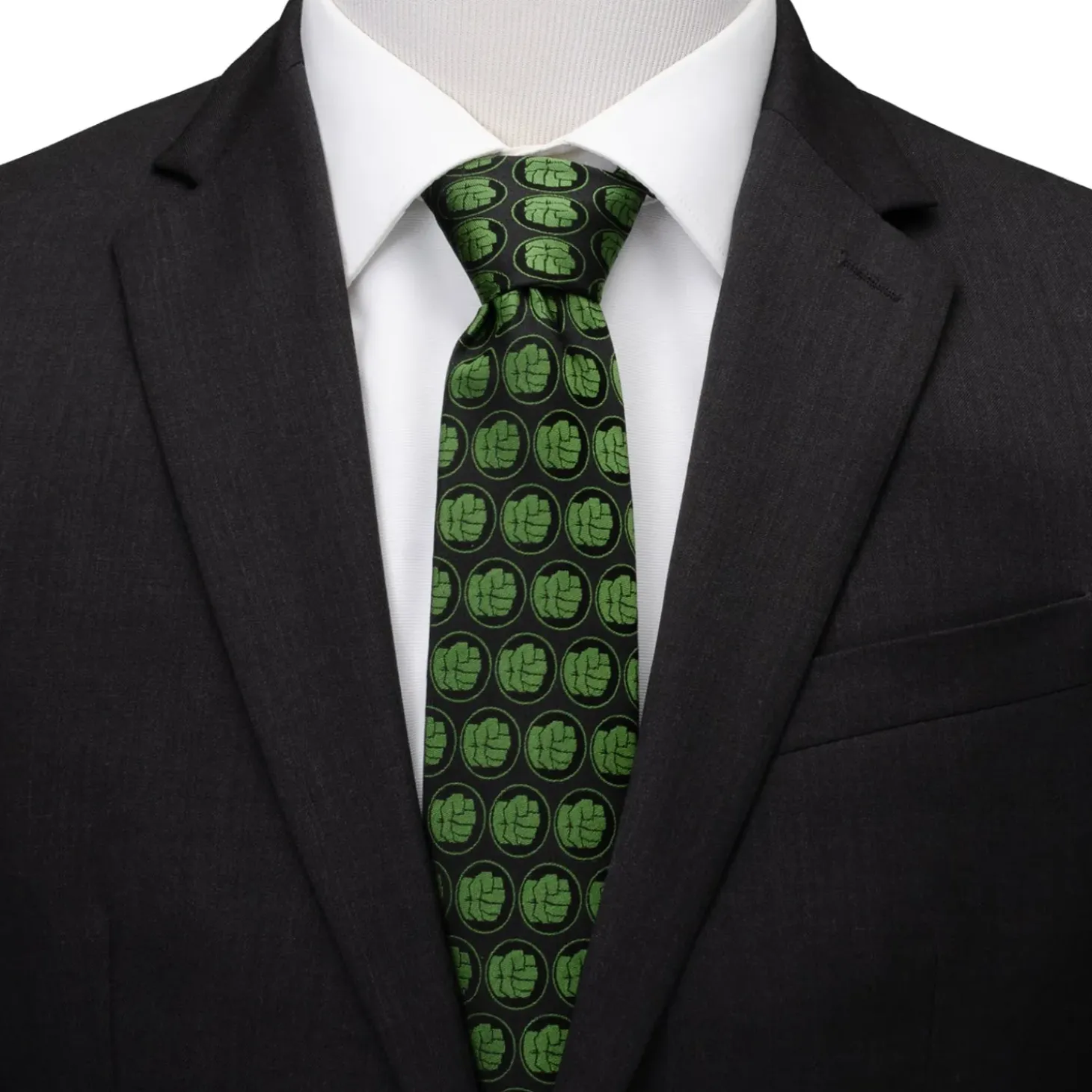 Marvel Hulk Black Men's Tie