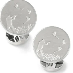 Ox and Bull Trading Co. Hunter Silver Cufflinks