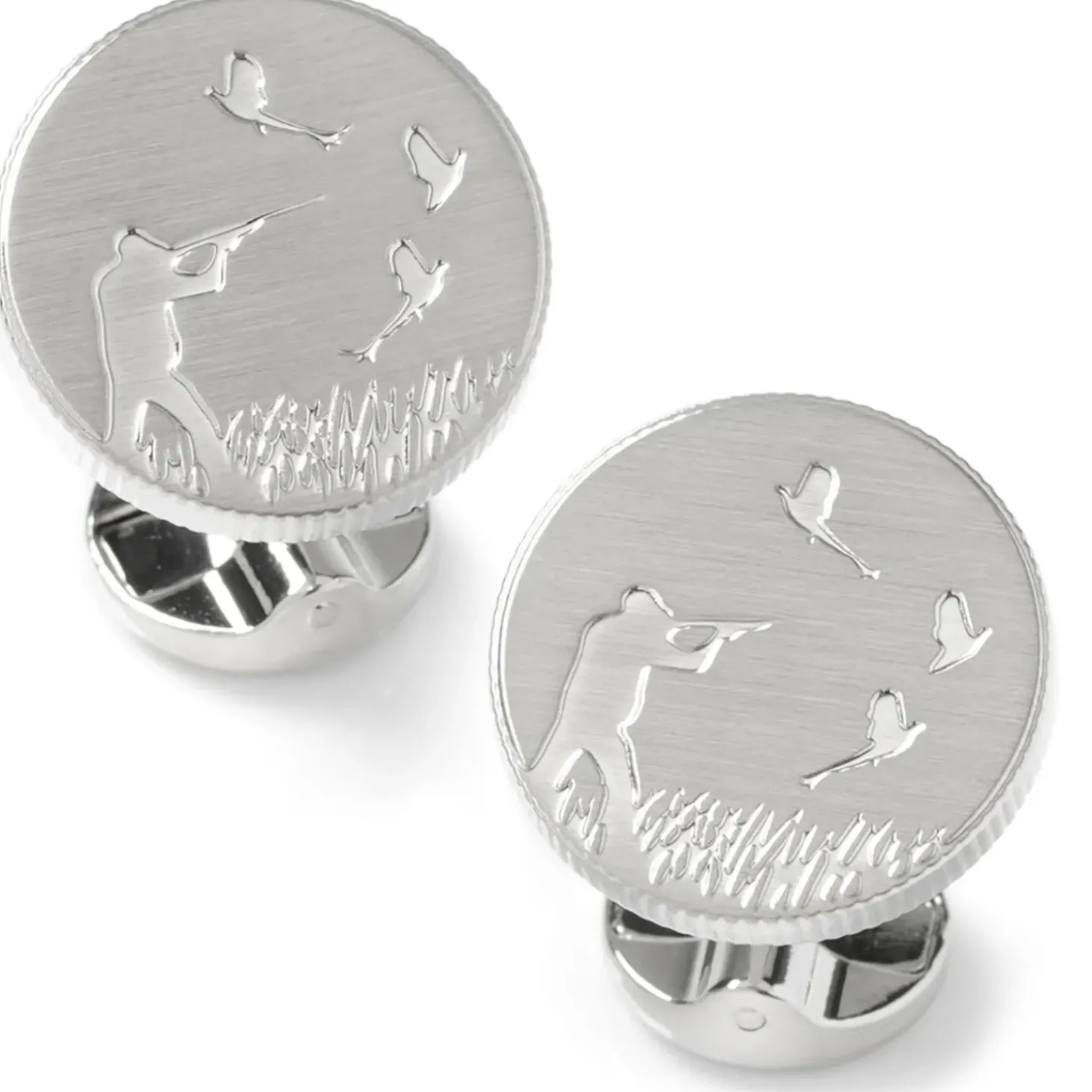 Ox and Bull Trading Co. Hunter Silver Cufflinks