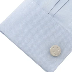 Ox and Bull Trading Co. Hunter Silver Cufflinks