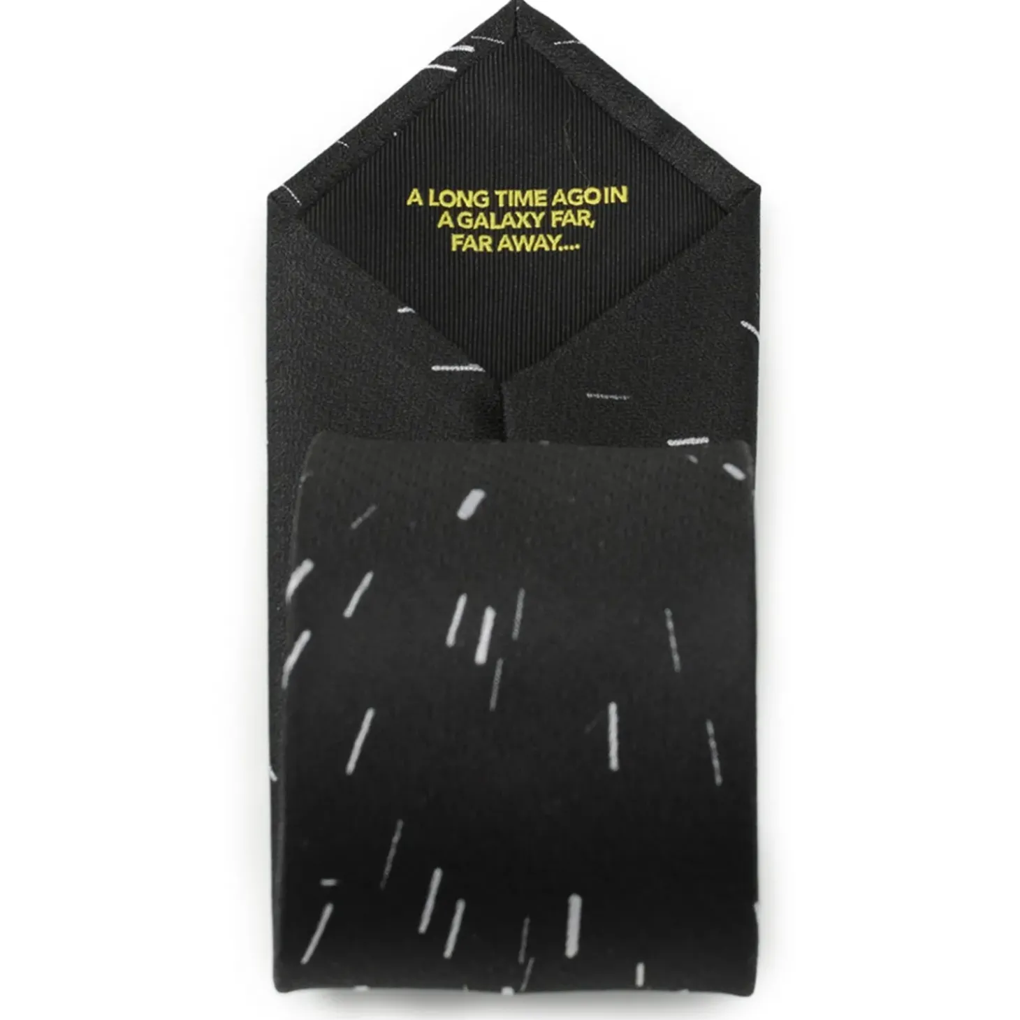Star Wars Hyperspeed Hidden Message Black Men's TIe