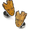 Marvel I Am Groot Tigers Eye Cufflinks