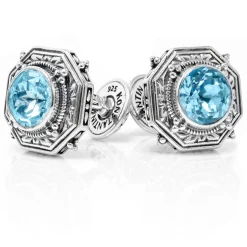 Konstantino Ice Blue Topaz Cufflinks