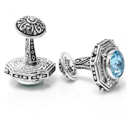 Konstantino Ice Blue Topaz Cufflinks