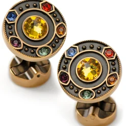 Marvel Infinity Stones Antique Gold Cufflinks