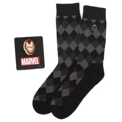 Marvel Iron Man Argyle Black Gift Set