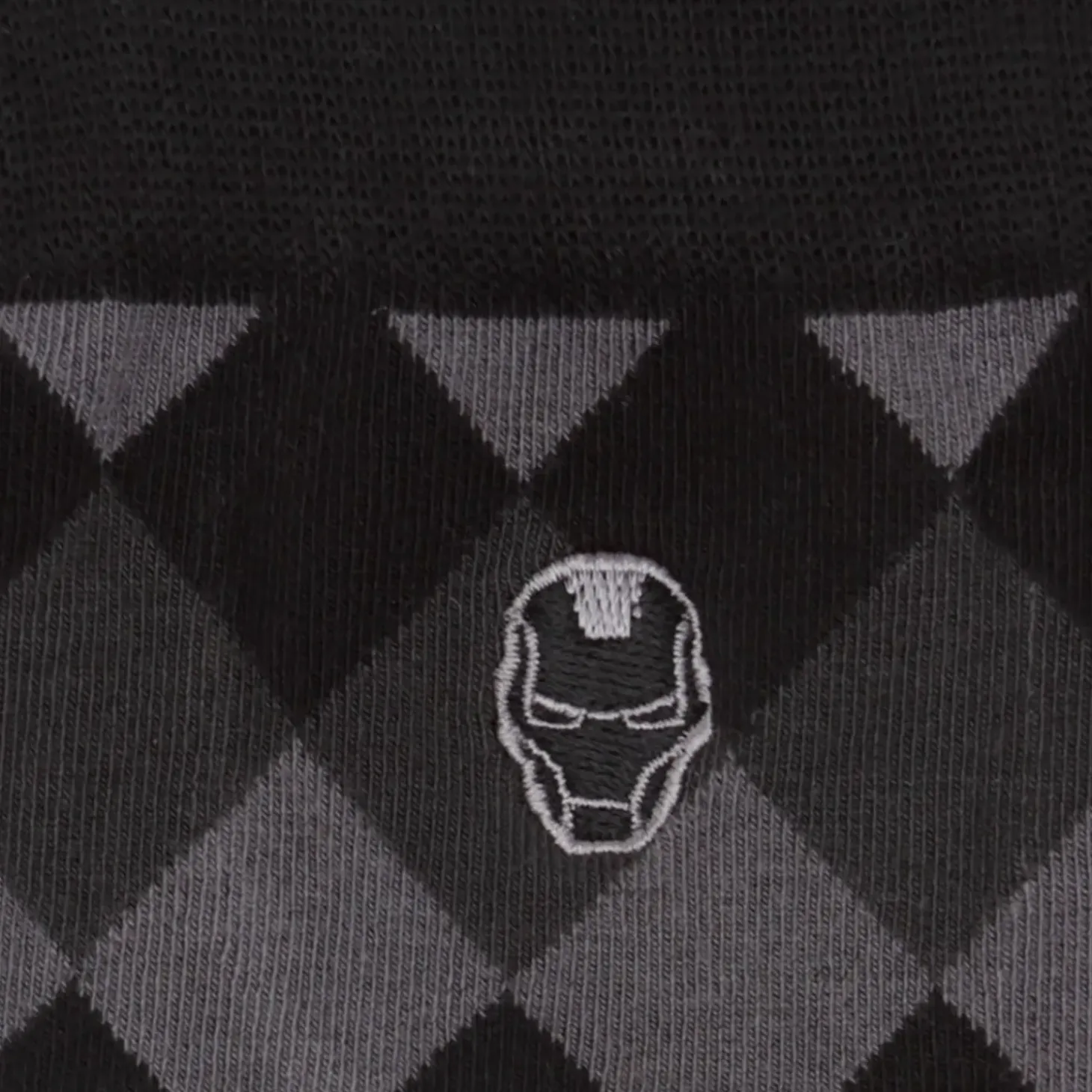 Marvel Iron Man Argyle Black Men's Socks