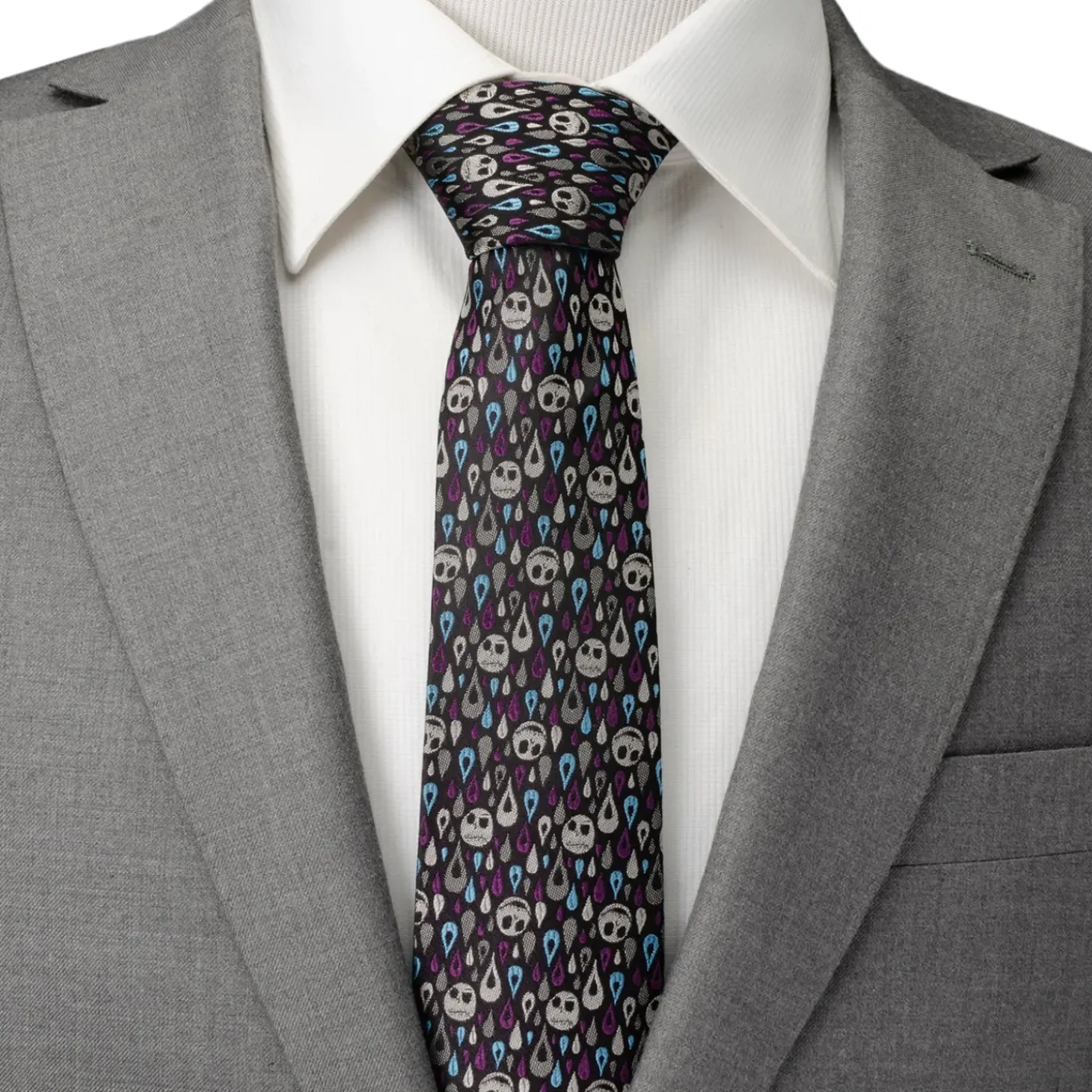 Disney Jack Skellington Patterned Men's Tie