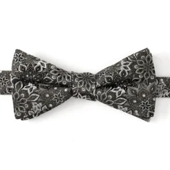 Ox and Bull Trading Co. Kaleido Floral Charcoal Men's Bow Tie