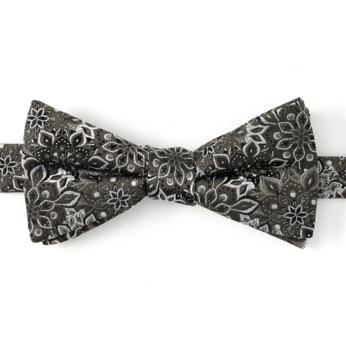 Ox and Bull Trading Co. Kaleido Floral Charcoal Men's Bow Tie