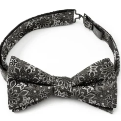 Ox and Bull Trading Co. Kaleido Floral Charcoal Men's Bow Tie