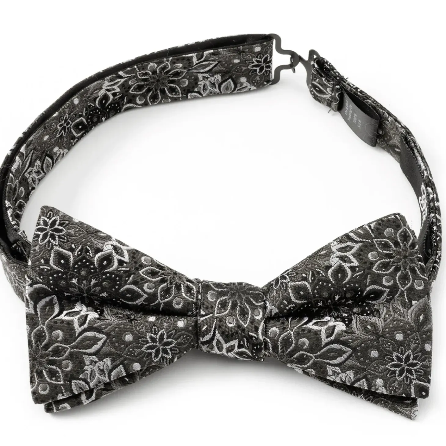 Ox and Bull Trading Co. Kaleido Floral Charcoal Men's Bow Tie