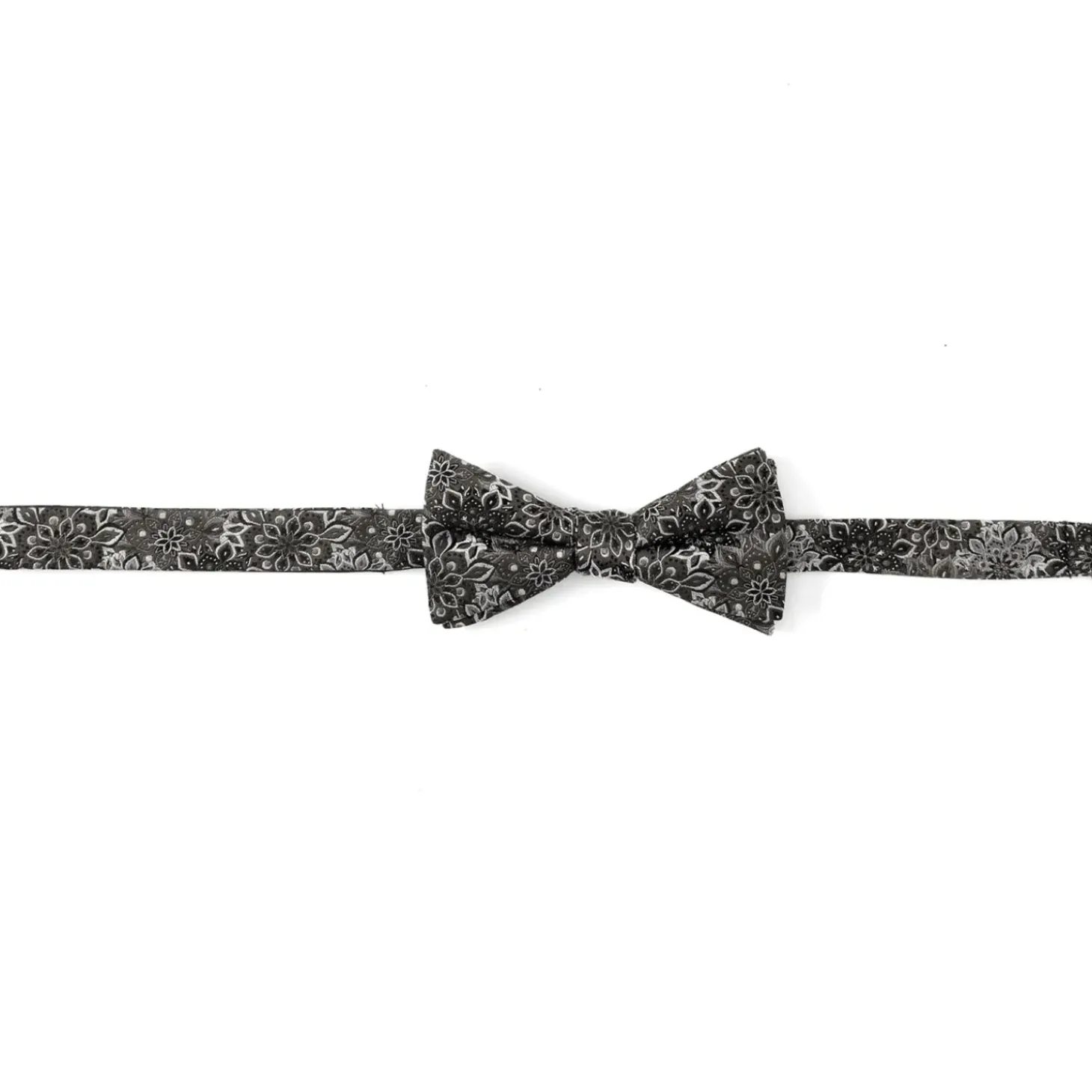 Ox and Bull Trading Co. Kaleido Floral Charcoal Men's Bow Tie