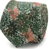 Ox and Bull Trading Co. Kaleido Floral Coral Accented Men's Tie