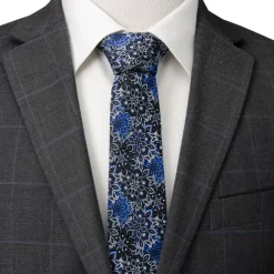 Ox and Bull Trading Co. Kaleido Floral Navy Men's Tie