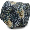 Ox and Bull Trading Co. Kaleido Floral Navy Tan Accented Men's Tie