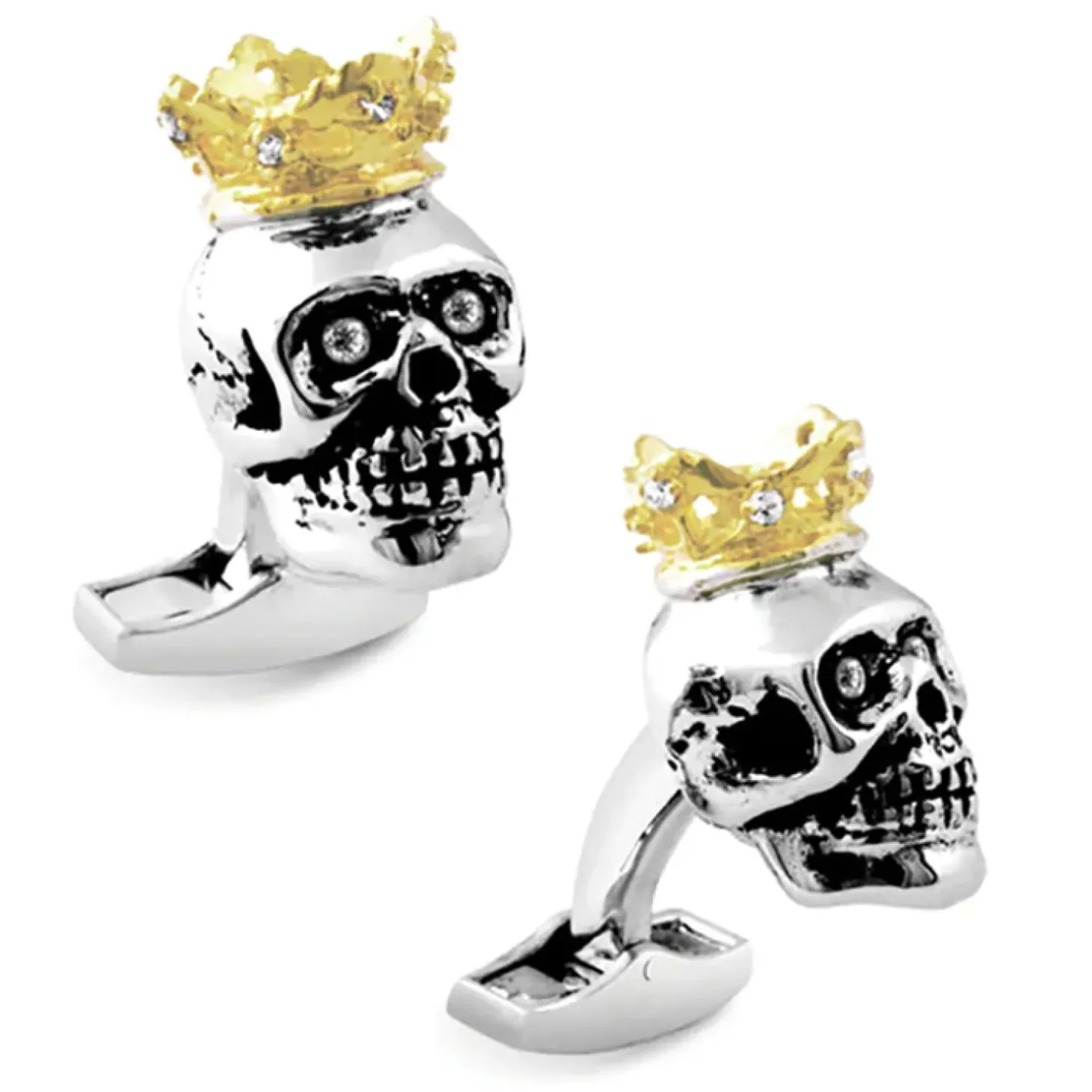 Tateossian King Skull Cufflinks