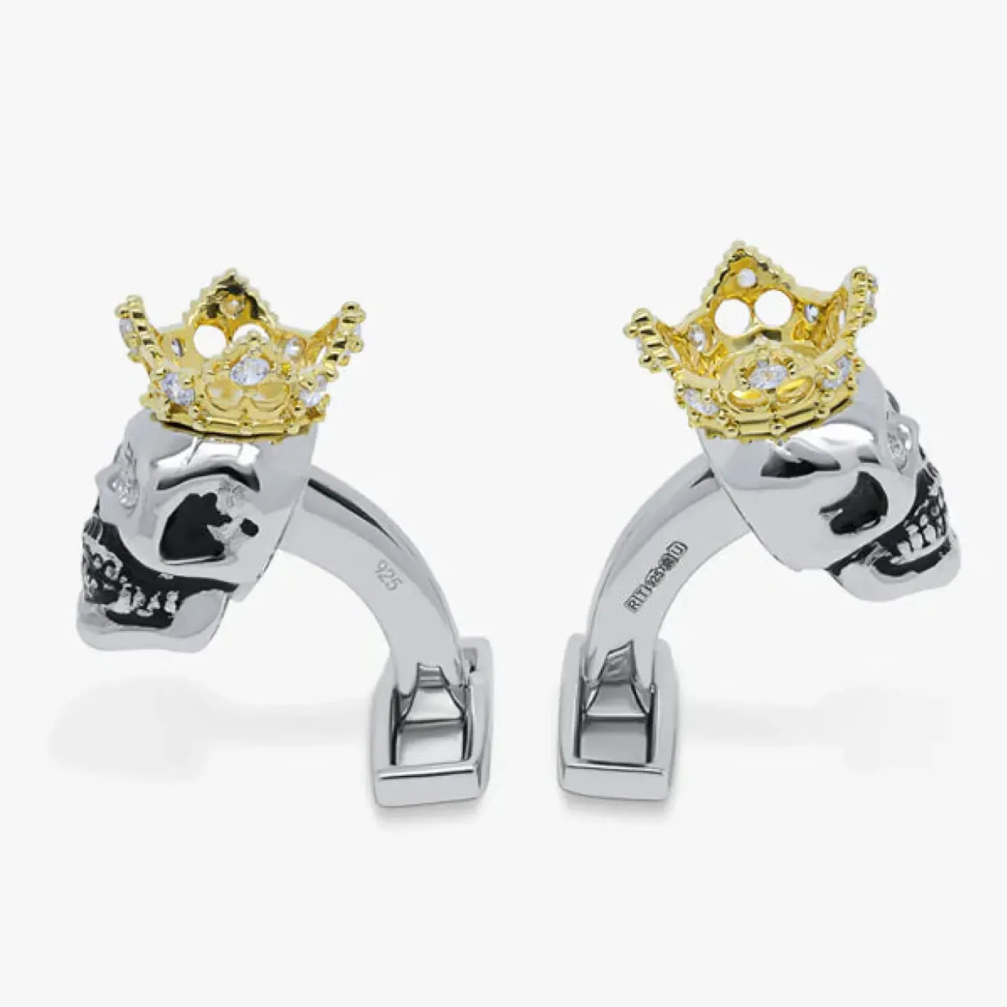 Tateossian King Skull Cufflinks