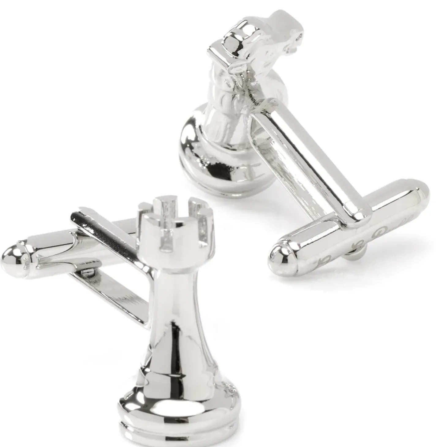 Ox and Bull Trading Co. Knight and Rook Chess Piece Cufflinks