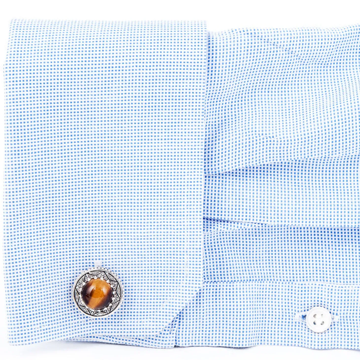 Konstantino Tiger's Eye Cufflinks