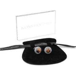 Konstantino Tiger's Eye Cufflinks