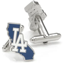 MLB LA Dodgers State Shaped Cufflinks