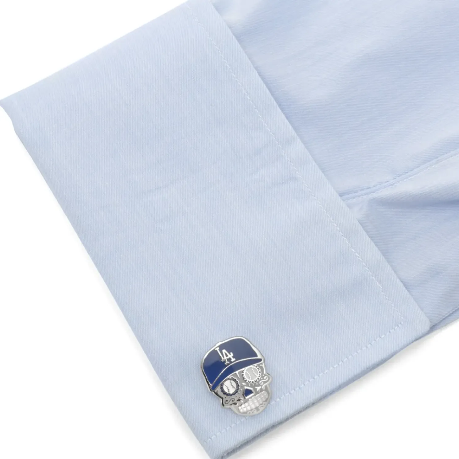 MLB LA Dodgers Sugar Skull Cufflinks