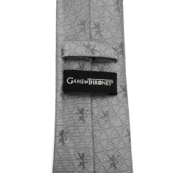 Game of Thrones Lannister Geometric Sword Gray Men's Tie