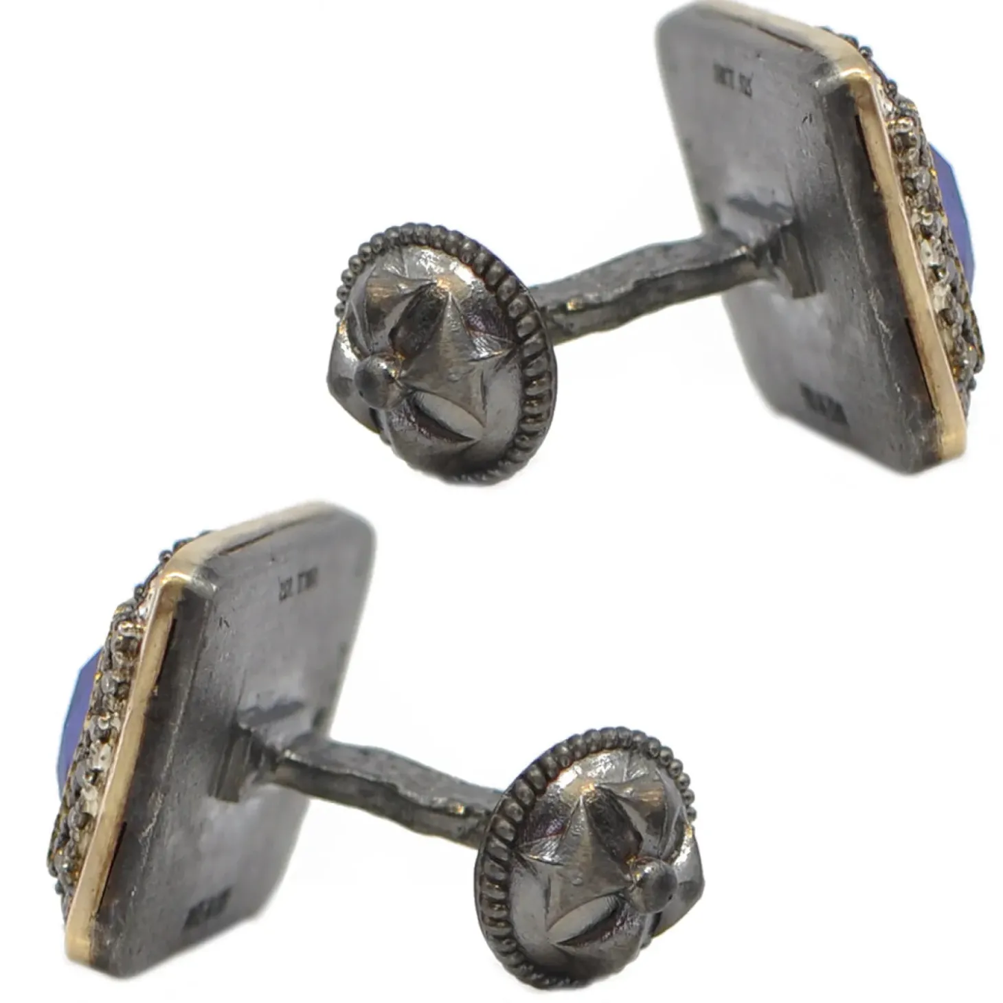 Armenta Lapis Lazuli with Diamond Cufflinks