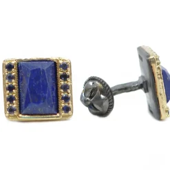 Armenta Lapis Lazuli with Iolite Cufflinks
